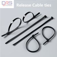 7x200mm Releasable Plastic Zip Cable Ties For Organization Management Cable Management