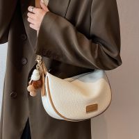 【hot seller】 This years popular bag womens 2023 new fashion all-match soft leather niche one-shoulder Messenger casual dumpling