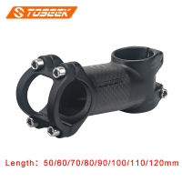 TOSEEK 17 degree mtb stem Carbon Fiber Ultralight bike Stem for 31.8mm handlebar 5060708090100110120mm Cycling Parts