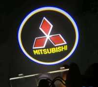 1คู่ MITSUBISHI LED ประตูไฟรถยนต์แสงเลเซอร์เงาโลโก้ สำหรับ Mitsubishi Pajero / Grandis โปรเจคเตอร์ เช็ต2ชิ้น / ติดตั้งง่าย / จัดส่งด่วน / Courtesy door shadow TUNING lights