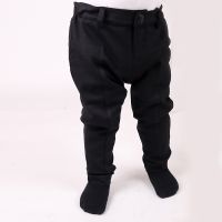 Boys long pants black all seasons trouser high elasticity waistband fashion pants summer kid clothes pants front zipper opening