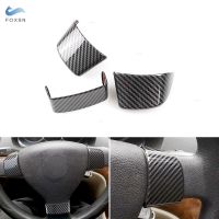 3 Pezzi Trama ในรถ Fibra Di Carbonio Interni Copertura Del Pannello Del Volante Trim ต่อ VW Golf 5 MK5 Passat B6 Jetta MK5 Tiguan