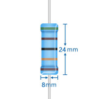 10Pcs 5W 5วัตต์1% 1R 1.1R 1.2R 1.3R 1.5R 1.6R 1.8R 2R 2.2R 2.4R 2.7R 3R 3.3R 3.6R 3.9R 4.3R 4.7R 5.1R 5.6R 6.2R 6.8R 7.5R 8.2R 9.1R 10R 12R 13R 15R 16R 18R 20R 22R 24R 24.9R 27R 30R 33R 36R 39R 43R 47R ตัวต้านทานแบบฟิล์มโลหะ51R