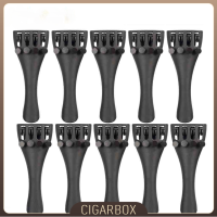 10PCS ไวโอลินคาร์บอนไฟเบอร์ Tailpiece พร้อมจูนเนอร์สำหรับ44 34 12 14 18ชิ้นส่วนไวโอลินทำอุปกรณ์เสริม Violino Fiddle Parts