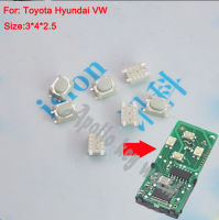 High Quality SMD Micro Switch Tactile Push Button For Toyota Hyundai VW Remote Key (3*4*2.5mm) 100PCSlot