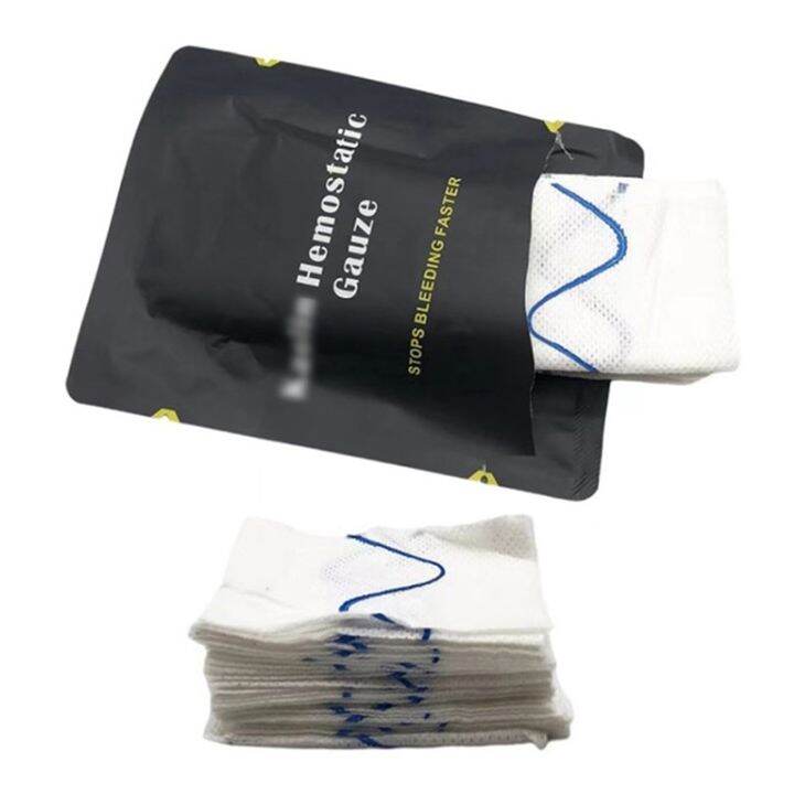 Medical Wound Dressing Hemostatic Kaolin Gauze Combat Emergency Trauma