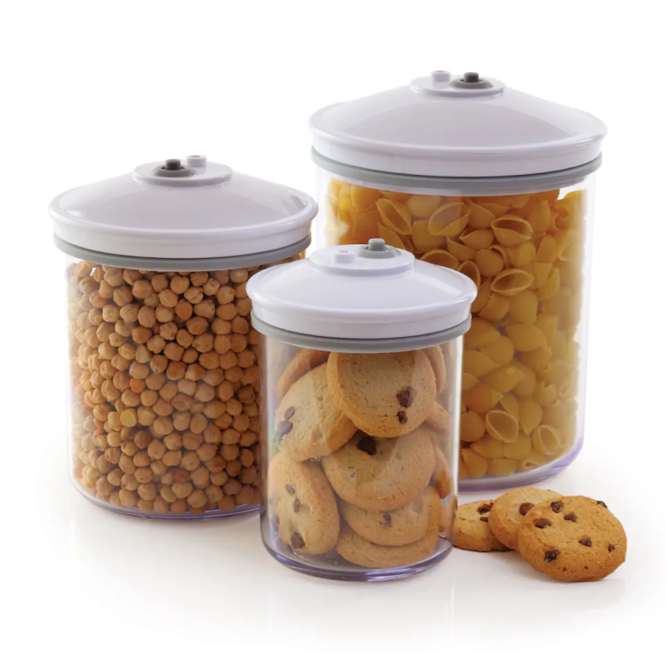  FoodSaver Vacuum Storange Canister Set, Round, 3-Pack