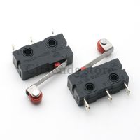10PCS Mini Micro Switch 3Pin With Roller Limit Switch 5A 125V KW12-N KW11 3 Pins Lever Arm SPDT Snap Action Lot