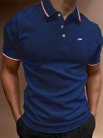 NianMiao Crocodile Print Mens Casual Comfy Custom Fit Tipped Cuffs Polo Shirt