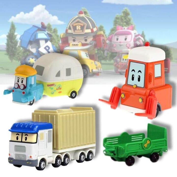 ใหม่ Robocar Poli โมเดลรถยนต์ โลหะผสม ของเล่นสําหรับเด็ก | Lazada.co.th