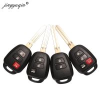 ❉ jingyuqin Remote Car Key Shell Case Fob For Toyota CAMRY Corolla Tundra Pruis With TOY43 Blade 2/3/4 Buttons