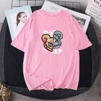 เสื้อยืดแขนสั้นพร้อมส่ง 10สี ลายการ์ตูน ขายดีตามเทรนต์ ลายน่ารัก สีสันสดใส่น่ารัก ใส่ได้ทั้งหญิงและชาย (S-3XL) ***ปลีก-ส่ง*** BK=572