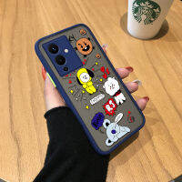 เคสโทรศัพท์เคส Infinix Note 12 Pro 5G Samsung Galaxy S21 FE 5G การ์ตูนเกาหลี K-POP SHOOKY RJ COOKY มีน้ำค้างแข็งโปร่งใสเคสใส่โทรศัพท์คลุมทั้งหมดเคสป้องกันกล้อง