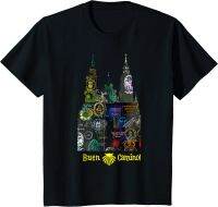 เสื้อยืดแฟชั่นผ้าฝ้าย100% ใหม่ฤดูร้อนคามิโนเดอซานทิอาโกเดอ Compostela Grims Jakobweg ของขวัญ