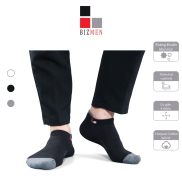Tất Vớ Nam Cổ Thấp Công Sở Cotton Kháng Khuẩn Khử Mùi Bizmen CSP.07