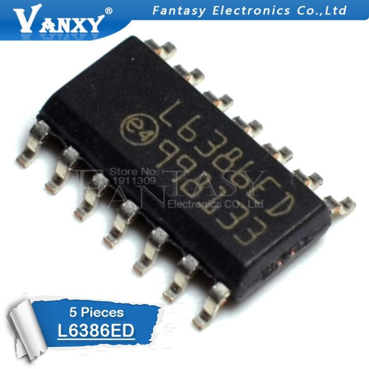 5pcs-l6386ed-sop-14-l6386e-sop14-l6386-sop-l6386ed013tr-l6386d-watty-electronics