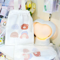 Tote bag ถุงผ้าหูรูดน้องมารุและผองเพื่อน [Krobear]