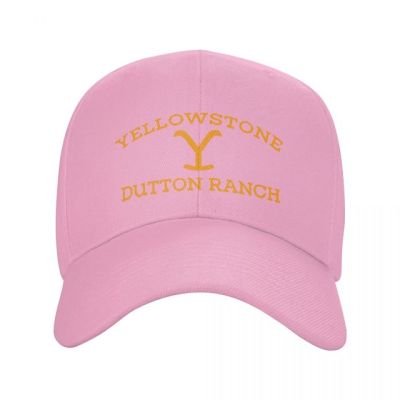 Yellowstone Dutton Ranch หมวกเบสบอลผู้หญิงผู้ชายปรับได้ Unisex หมวกคุณพ่อหมวกแก๊ปหมวกปีกแบนปรับขนาดได้ฤดูร้อน
