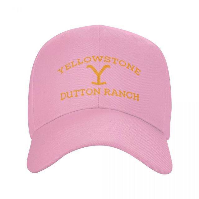 yellowstone-dutton-ranch-หมวกเบสบอลผู้หญิงผู้ชายปรับได้-unisex-หมวกคุณพ่อหมวกแก๊ปหมวกปีกแบนปรับขนาดได้ฤดูร้อน