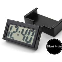 ♦ Car Interior Time Display Clock Button Battery Powered Clock Stick-On Mini Clock for Home Kitchen Bathroom