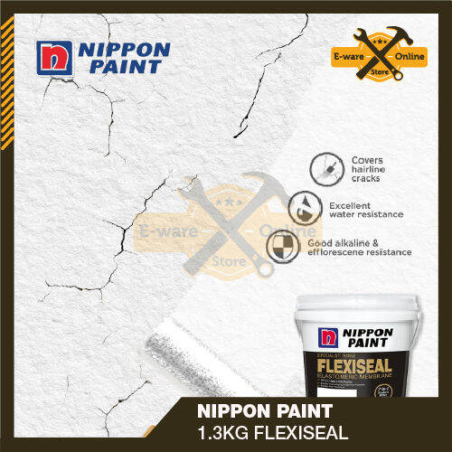 Nippon Paint FlexiSeal Elastomeric Membrane Flexiseal Wall Sealer White Lazada