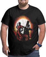 Trigun T Shirt Anime Mans Big Size Round Neck Tops Summer Short Sleeve Tee