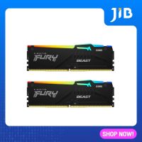 32GB (16GBx2) DDR5 5200MHz RAM (หน่วยความจำ) KINGSTON FURY BEAST DDR5 RGB (BLACK) (KF552C40BBAK2-32)