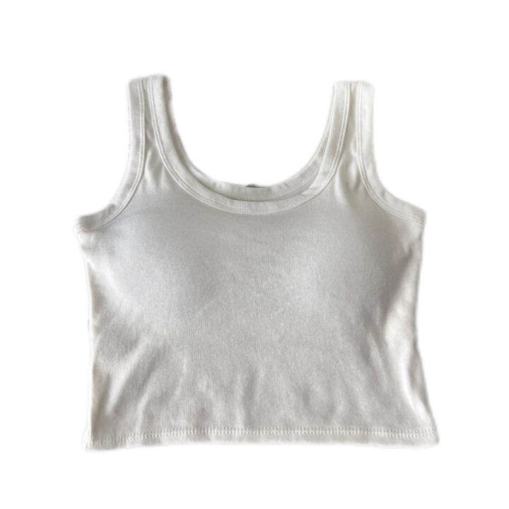 pure-cotton-short-vest-with-chest-pad-for-womens-body-shaping-sun-protection-and-simple-summer-wearing-new-style-of-bra-and-suspender-f54u