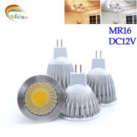 【☸2023 New☸】 dongdangx59 ชิป Cob Mr16 Led 9W 12W 15W Led หรี่แสงได้ไฟสปอตไลต์ Cob อบอุ่นเย็นขาว Mr 16 12V หลอดโคมไฟ