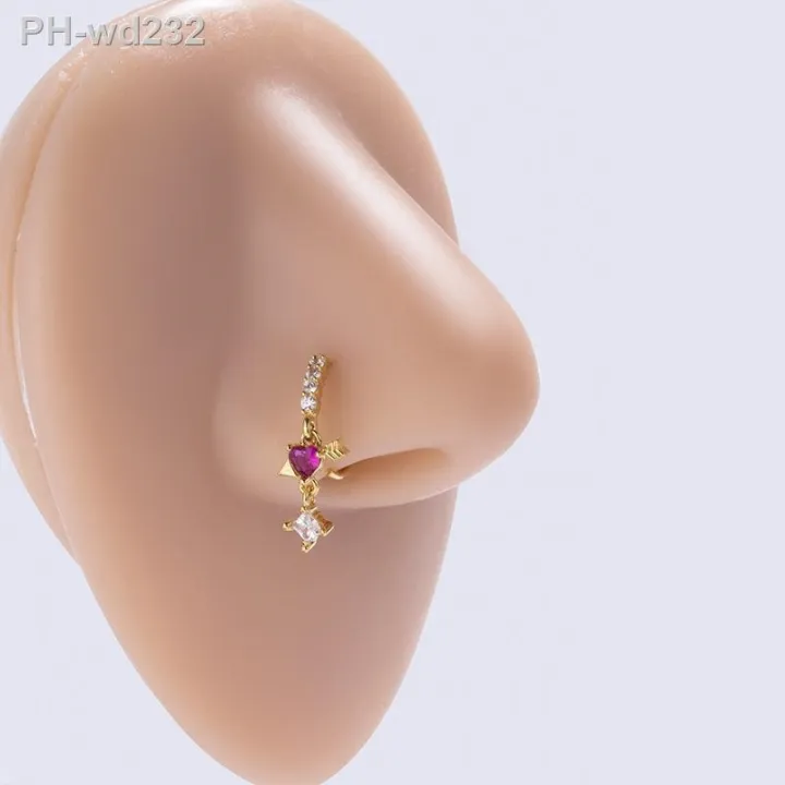 1pcs-20g-new-colorful-cz-flower-butterfly-charm-nose-hoop-dangling-pendant-nose-ring-for-women-piercing-jewelry
