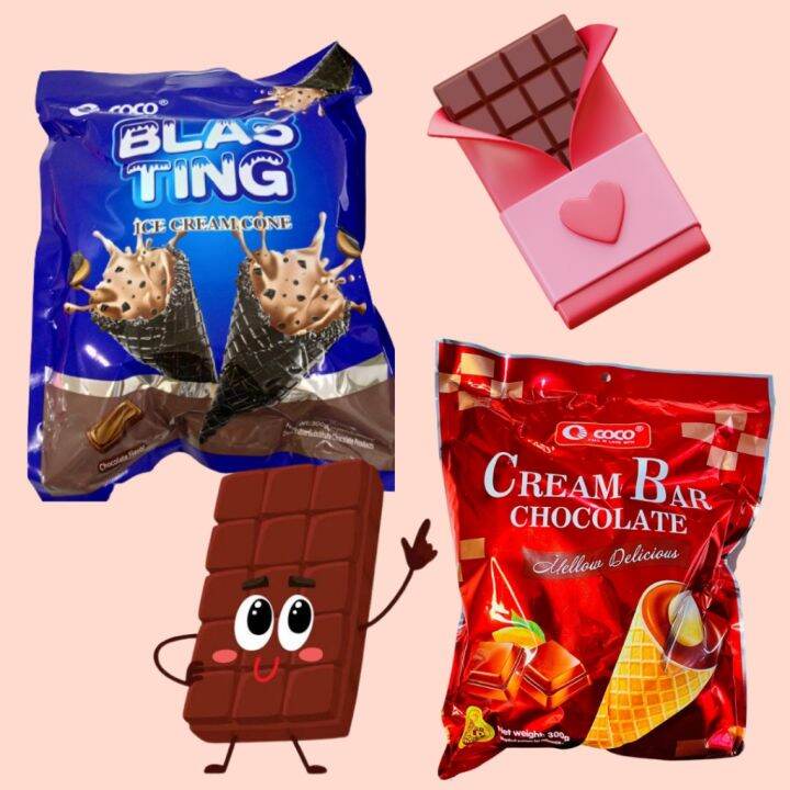 Coco Cream Bar Chocolate COCO Blasting Ice Cone Korean Imported Lazada PH