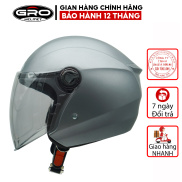 Mũ Bảo Hiểm 3 4 đầu GRO Helmet ST27 có kính dài che cả mặt