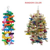 Bird Chewing Toy Large Medium Parrot Cage Bite Toys &amp; Large Parrot Chewing Toy - Bird Parrot Blocks Knots Tearing Toy