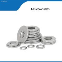 ● WHUZF Free Shipping 100Pcs 304 Stainless Steel Flat Washer HW147 M8x24x2mm Metal Gaskets Washers