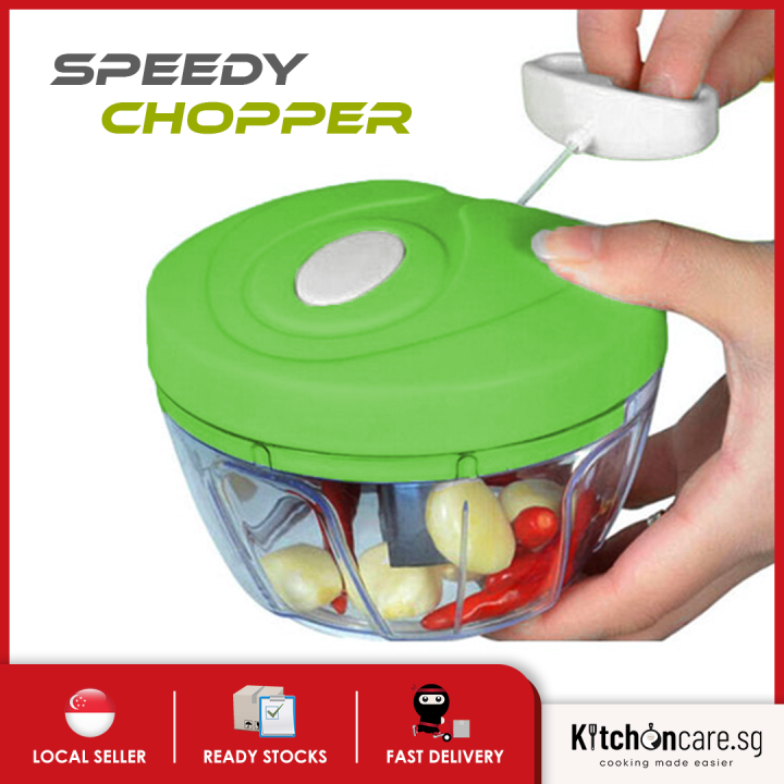 500ML Manual Food Chopper, Easy Hand Pull Mincer, Blender to Chop