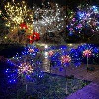 【 Unirax 】ไฟดาวกระจายพลังงานแสงอาทิตย์สีขาวอบอุ่น150 LED สำหรับตกแต่งสวนกลางแจ้ง