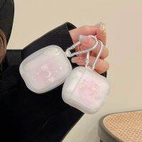 Rose Airpods 3เคส Airpods 1/2รุ่น Pro ซิลิโคนครอบแอปเปิ้ลไร้สายบลูทูธหูฟังรัศมีการย้อมสีดอกไม้ดอกทิวลิปชีสลูกพีชปลอกกับพวงกุญแจ