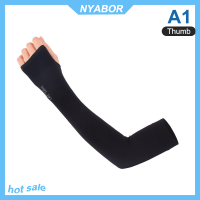 NYABOR 2pcs UV Sun Protection Cooling ARM Sleeve COVER สำหรับถุงมือวิ่งกอล์ฟรอบขับรถ