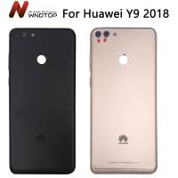 Original For Huawei Y9 2018 Back Glass Cover Rear Door Case For Huawei Enjoy 8 Plus Battery Cover With Camera Lens