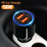 ][= 18W 3.1A Car Charger Dual USB Fast Charging QC 3.0 Phone Charger Adapter For  11 Pro Max 6 7 8 Plus  Redmi