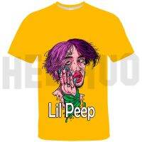 Hip Hop Lil Peep T เสื้อเสื้อ T Vintage ฤดูร้อนเด็กสวมใส่สบายๆกีฬา Tees ขนาดใหญ่เสื้อ T หญิง 3D Lil Peep เสื้อผ้า