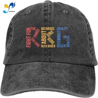 Oussirro Ruth Bader Ginsburg - I Dissent Sports Denim Cap Adjustable Snapback Casquettes Unisex Plain Baseball Cowboy Hat