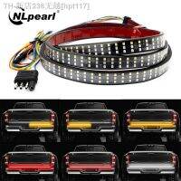 NLpearl 12V 48/60 Inch Car Brake Turn Light Warning Signal Flexible LED Strip Rear Tail Running Reverse Double Flash Lights Red