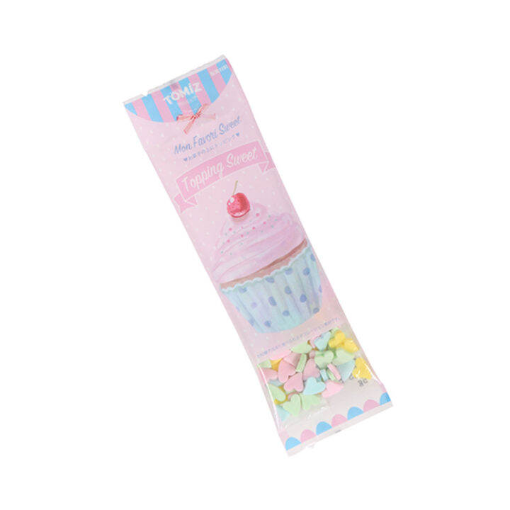 PASTEL COLOURED HEART SUGAR SPRINKLE 5G Brand TOMIZ ****(NEXT DAY