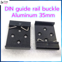 ราง din rail เหล็กยึดอุปกรณ์ ,เหล็กยึดรางปีกนก ,แผ่นยึดรางปีกนก ,DIN guide rail buckle Aluminum 35mm