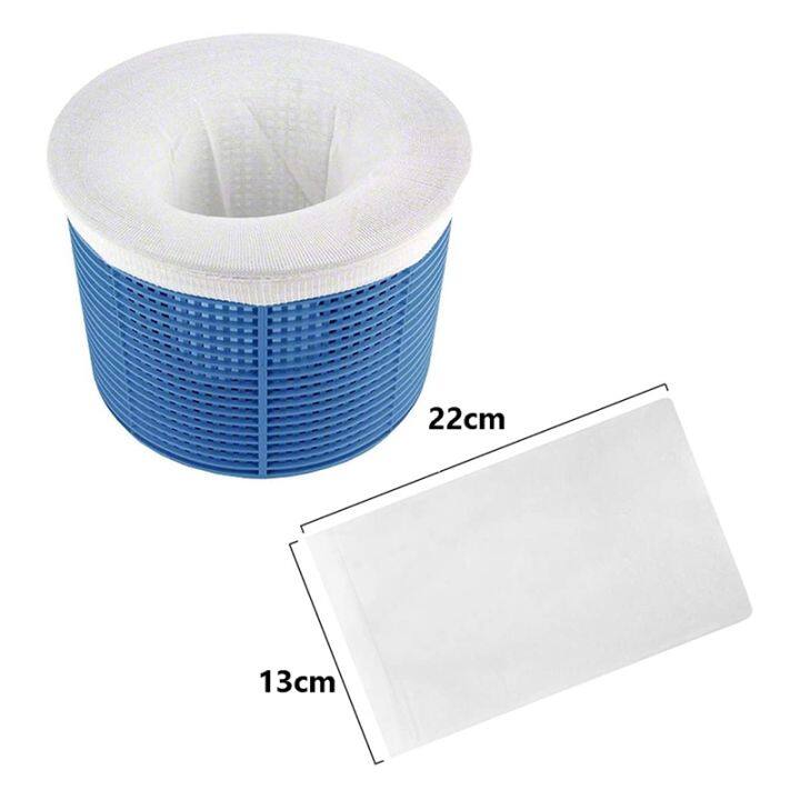 30-pack-pool-filter-basket-socks-excellent-savers-white-for-pool-filters-baskets-and-skimmers