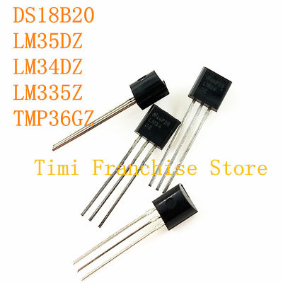 Shipping10PCS ฟรี100 ใหม่ TMP36GT9Z TMP36GZ TO-92 DS18B20 LM35DZ TMP36เซ็นเซอร์อุณหภูมิ IC