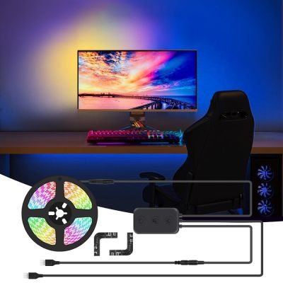 Ambient PC Backlight for Game E-Sports Computer Monitor  immersion Gaming Desktop Sync RGB LED Strip Light Screen Decor Lights LED Strip Lighting