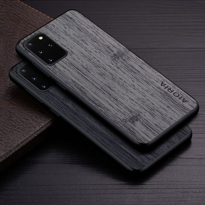 Case for Samsung Galaxy S20 Ultra Plus FE 5G funda bamboo wood pattern Leather cover Luxury coque for galaxy s20 ultra case capa