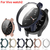 สำหรับ Vivo Watch 2เต็มป้องกันที่ครอบคลุมกรณีป้องกันหน้าจอกรณี PC เปลือกแข็งกระจก Flm อุปกรณ์เสริมกรอบกันชน